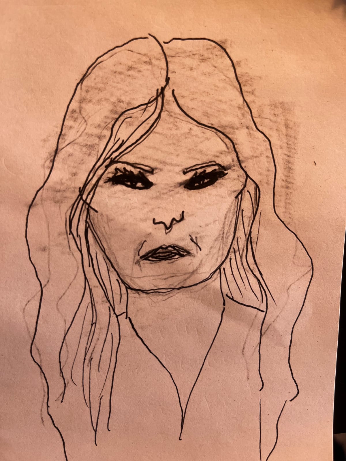 Sketch of Melania Trump 